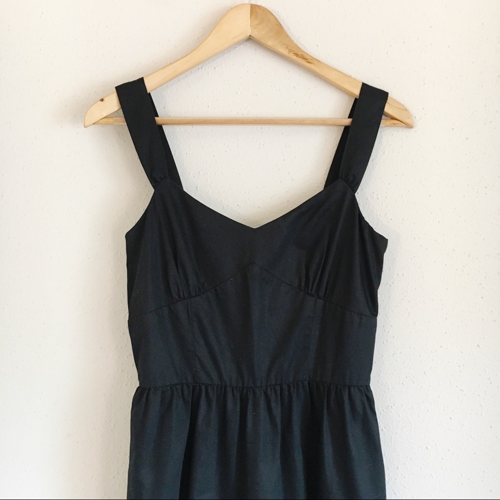 LOFT Black and White Floral Embroidered Dress - Picture 2 of 6